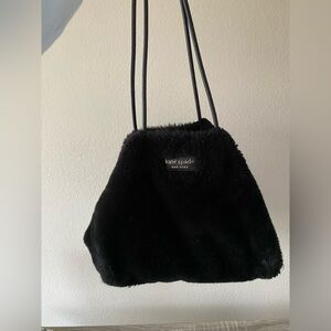 Kate Spade Plush Black Shoulder Bag